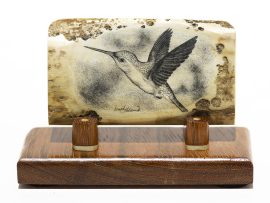 David Adams Scrimshaw - Hummingbird in Flight