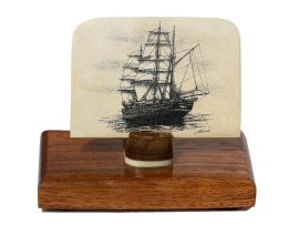 David Adams Scrimshaw - Becalmed Whaler