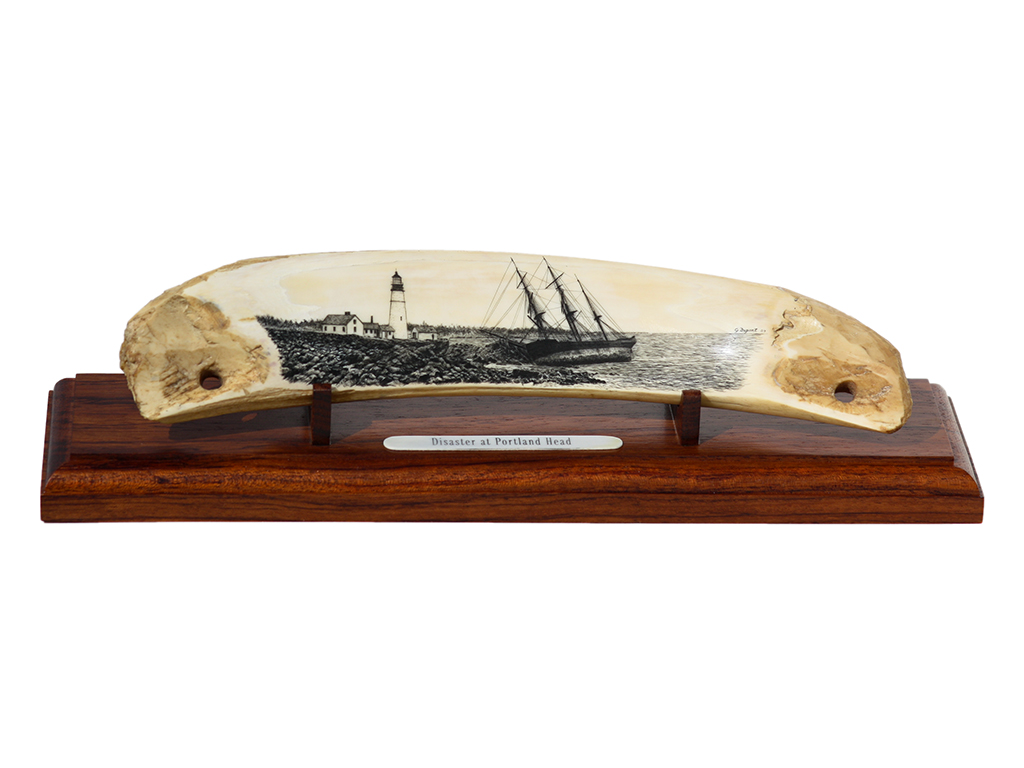 Gerry Dupont Scrimshaw - Disaster at Portland Head