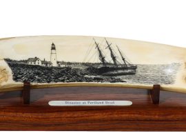 Gerry Dupont Scrimshaw - Disaster at Portland Head