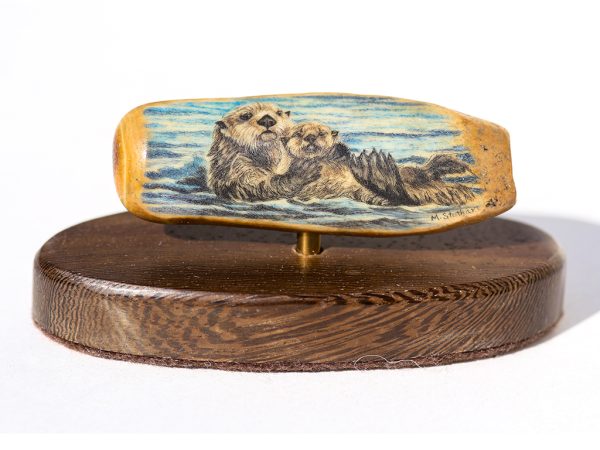 Matt Stothart Scrimshaw - Sea Otters