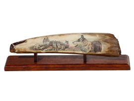 David Adams Scrimshaw - Proud Wolf Family