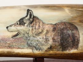 David Adams Scrimshaw - Proud Wolf Family