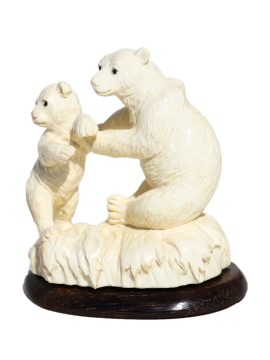 Unknown Carver - Polar Bear and Cub