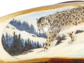 David Adams Scrimshaw - Hunting Snow Leopard