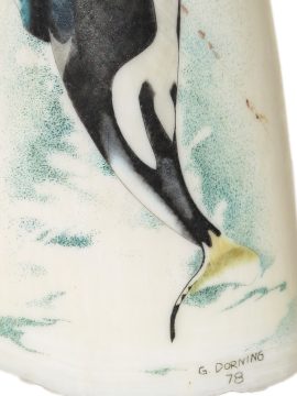 Gary Dorning Scrimshaw - Leaping Orca by Dorning