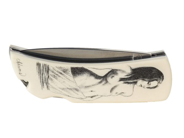 Nude Portrait on Boker Knife - Image 4