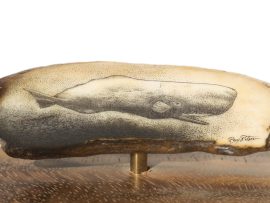 Ray Peters Scrimshaw - Bull Sperm Whale