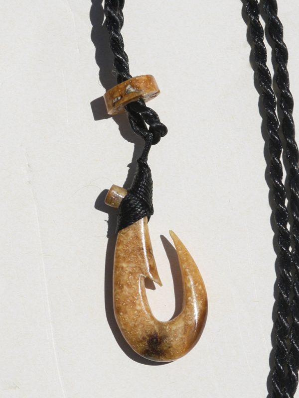 Ray Peters Carving - Ancient Walrus Fish Hook