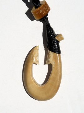 Ray Peters Carving - Ancient Walrus Fish Hook
