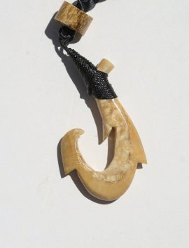 Ray Peters Carving - Ancient Walrus Fish Hook