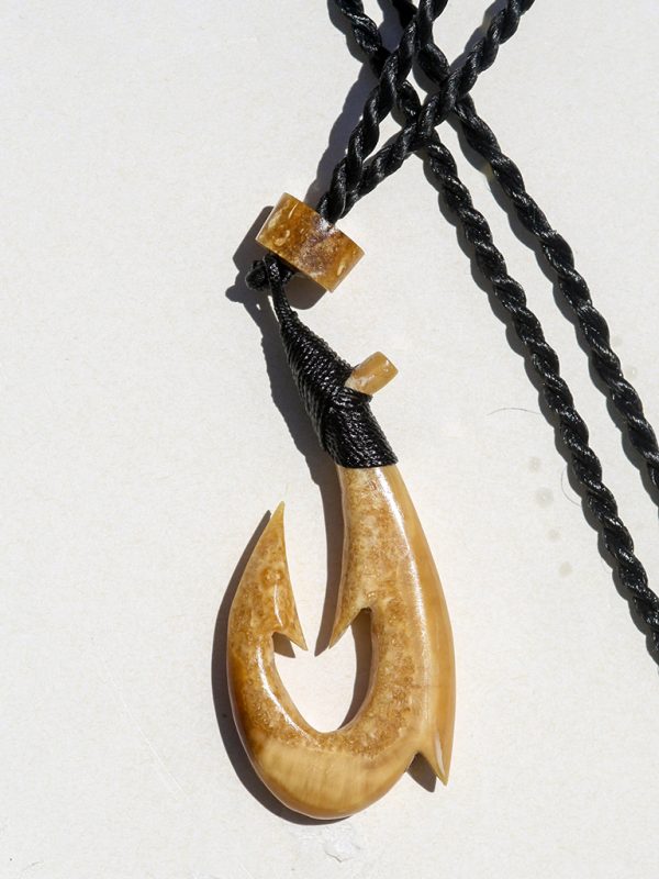 Ray Peters Carving - Ancient Walrus Fish Hook