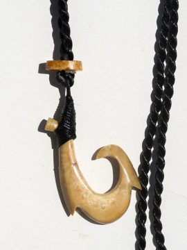 Ray Peters Carving - Ancient Walrus Fish Hook
