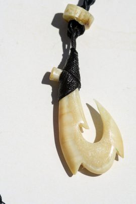 Ray Peters Carving - Ancient Walrus Fish Hook