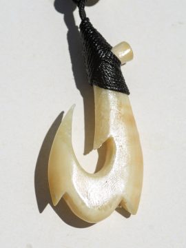 Ray Peters Carving - Ancient Walrus Fish Hook