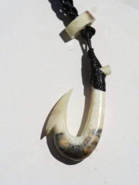 Ray Peters Carving - Ancient Walrus Fish Hook