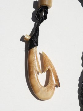 Ray Peters Carving - Ancient Walrus Fish Hook