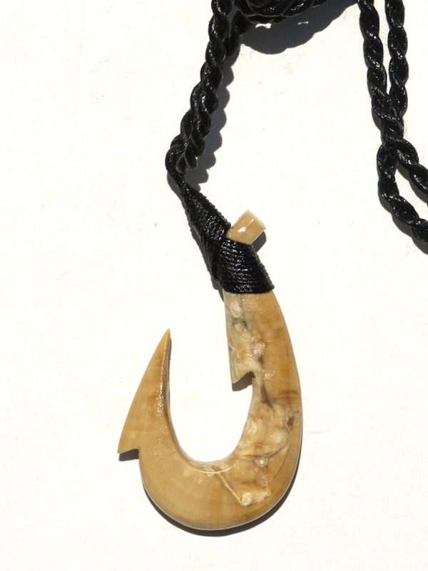 Ray Peters Carving - Ancient Walrus Fish Hook