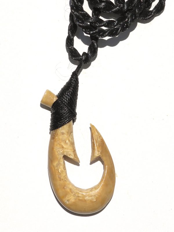 Ray Peters Carving - Ancient Walrus Fish Hook
