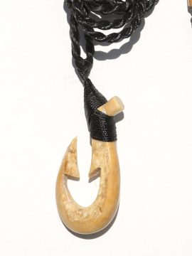 Ray Peters Carving - Ancient Walrus Fish Hook