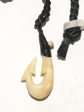 Ray Peters Carving - Ancient Walrus Fish Hook
