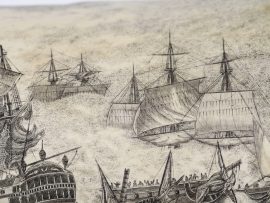 S Rashidi Scrimshaw - Battle of Camperdown 1797