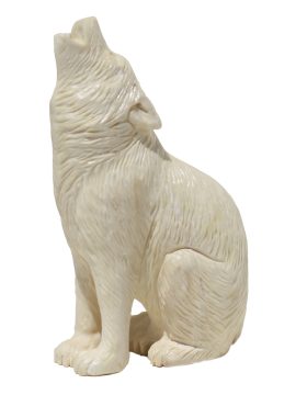 Unknown Carver - Howling Wolf Carving