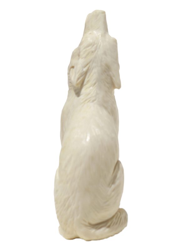 Unknown Carver - Howling Wolf Carving