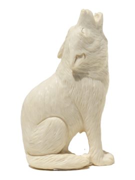 Unknown Carver - Howling Wolf Carving