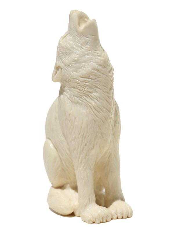 Unknown Carver - Howling Wolf Carving