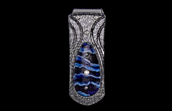 William Henry Zurich 'Blue Cache' Money Clip - Mammoth Tooth