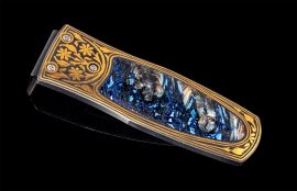 William Henry Pharaoh 'Cobalt' Money Clip - Mammoth Tooth