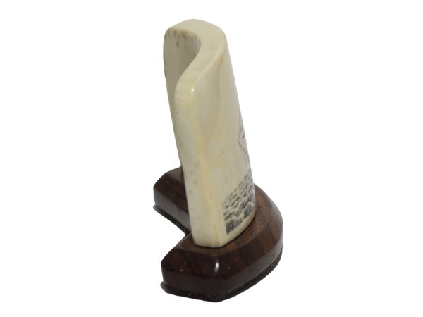 David Admas Scrimshaw - Ship in Coppy Seas