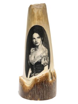 David Adams Scrimshaw - Demure Victorian Beauty