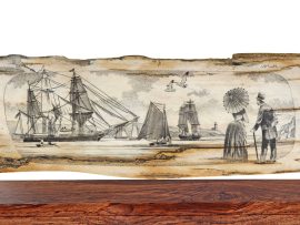 Jim Pauls Scrimshaw - At the Beach