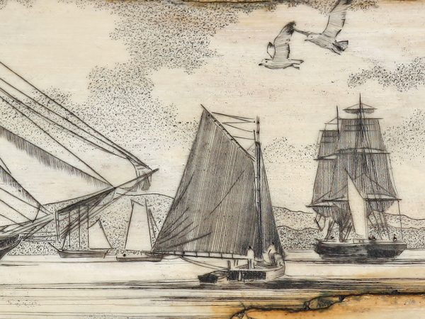 Jim Pauls Scrimshaw - At the Beach