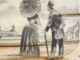 Jim Pauls Scrimshaw - At the Beach