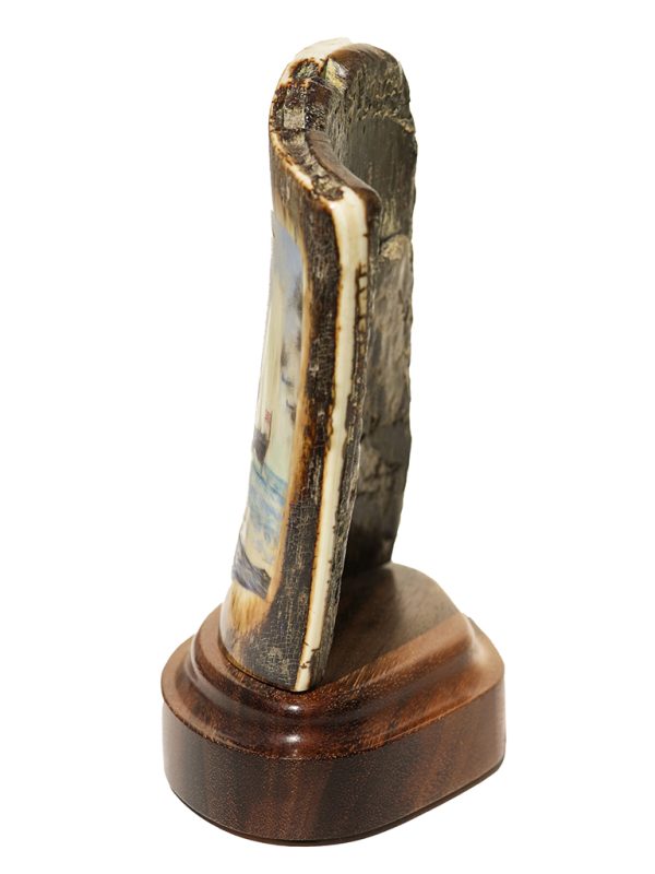 Chris Lehwalder Scrimshaw - WWII Battle at Sea