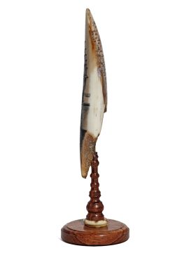 Gerry Dupont Scrimshaw - Whaler Drying Sails