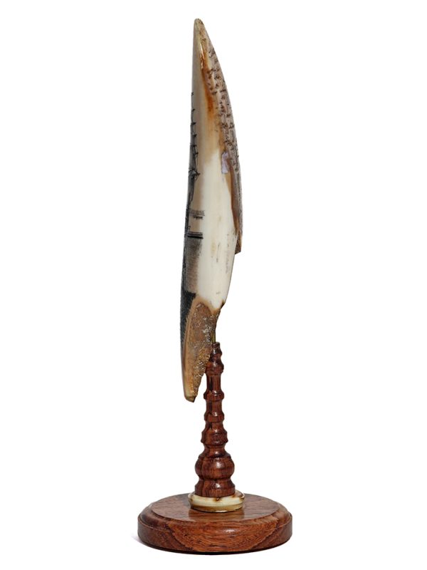 Gerry Dupont Scrimshaw - Whaler Drying Sails