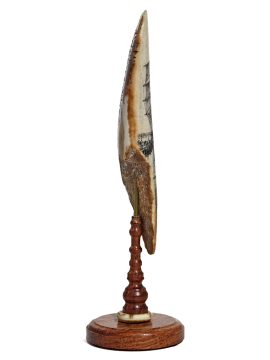 Gerry Dupont Scrimshaw - Whaler Drying Sails