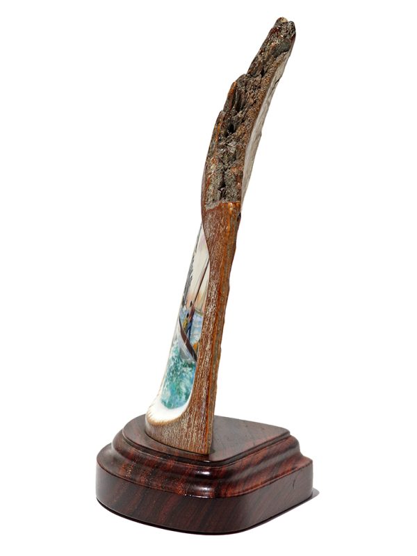 Chris Lehwalder Scrimshaw - Lowering Whaleboats