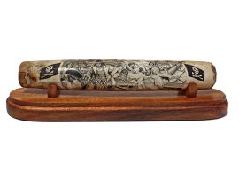 Jim Pauls Scrimshaw - Pirates Boarding!