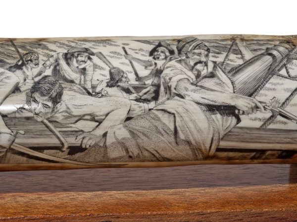 Jim Pauls Scrimshaw - Pirates Boarding!
