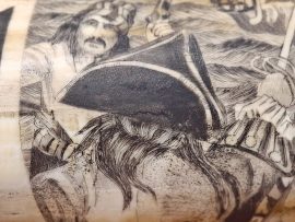 Jim Pauls Scrimshaw - Pirates Boarding!