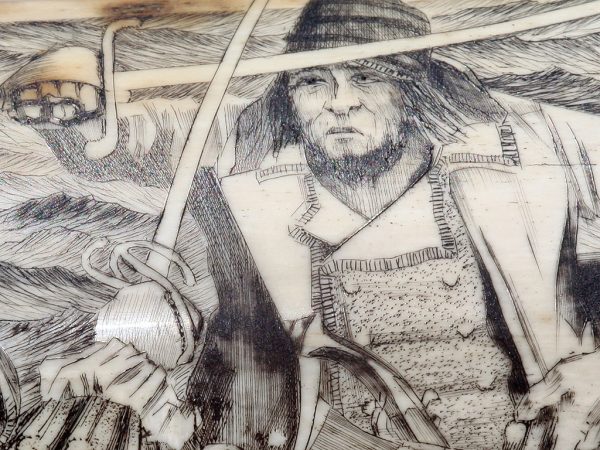 Jim Pauls Scrimshaw - Pirates Boarding!
