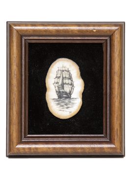 Steve Williams Scrimshaw - China Tea Clipper