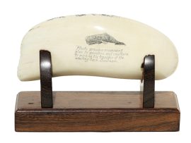 Gerry Dupont Scrimshaw - Caulkers on the Sunbeam - Scrimshaw Collector