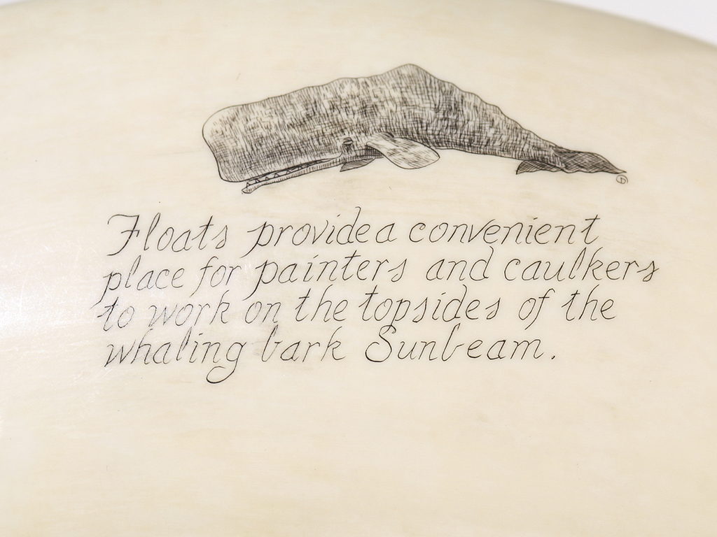 Gerry Dupont Scrimshaw - Caulkers on the Sunbeam - Scrimshaw Collector