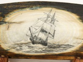David Adams Scrimshaw - Clipper in Stormy Seas
